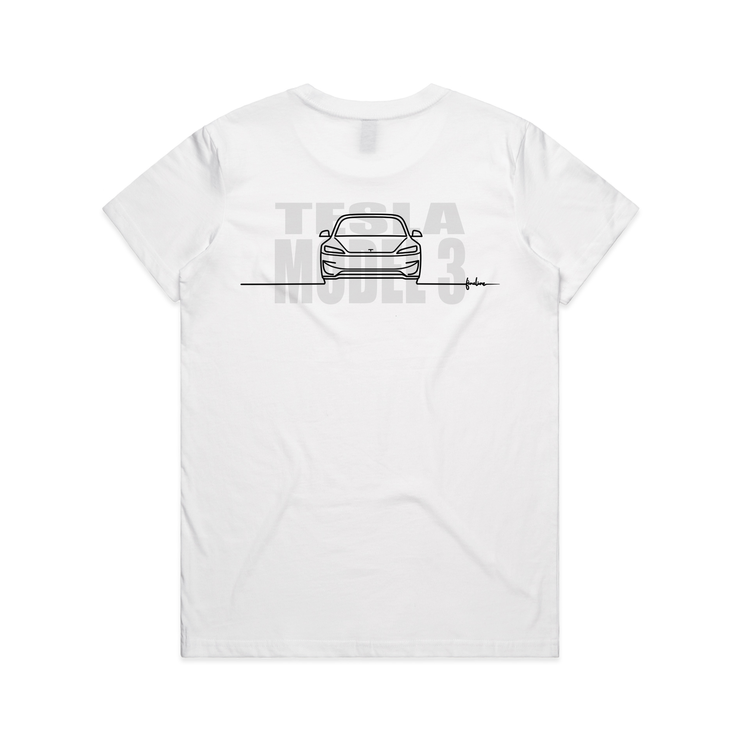 Fineline - Tee - TESLA MODEL 3