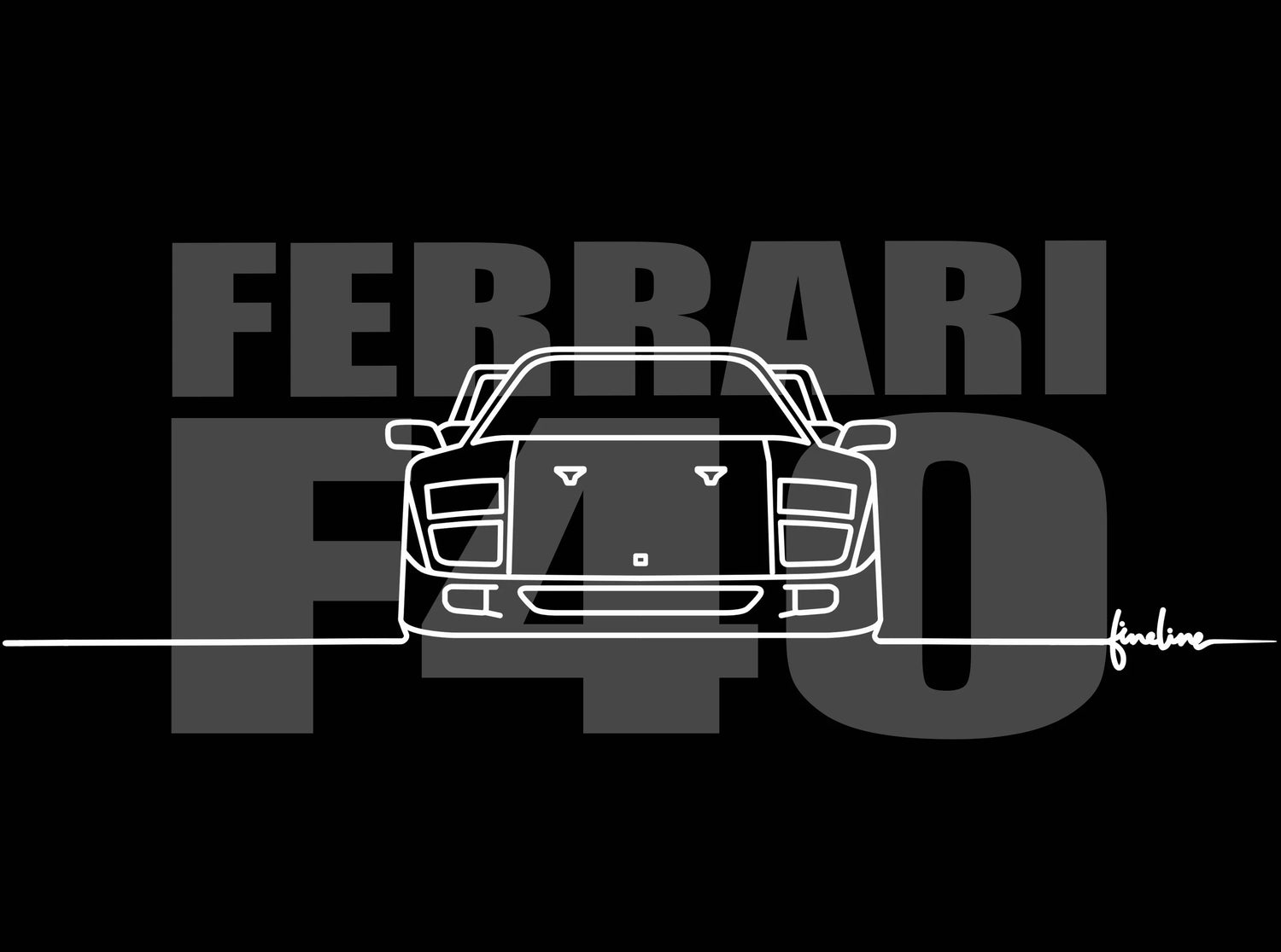 FERRARI F40 - Fineline Apparel Co