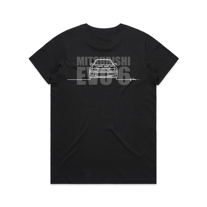 Fineline - Tee - MITSUBISHI EVO 6 - Fineline Apparel Co